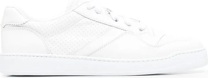 Calf-Leather Low-Top Sneakers