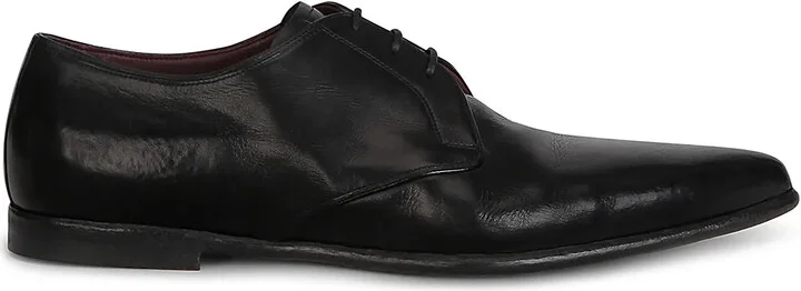 calf leather pointed Derby shoes