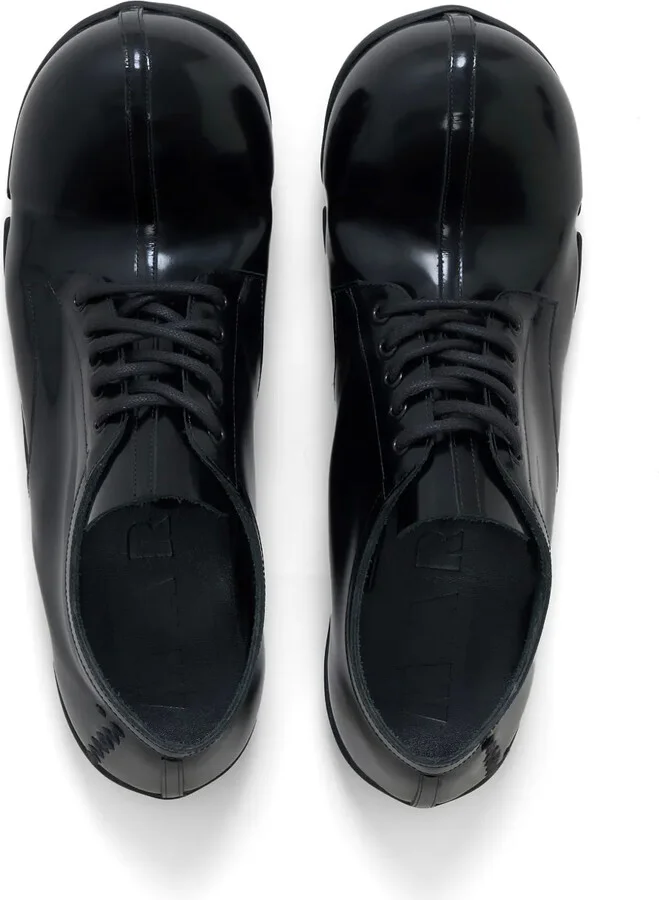 Calf-Leather Round-Toe Derby Shoes - Image 4