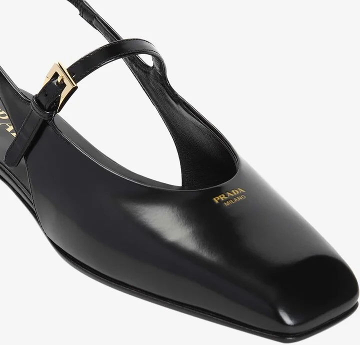 Calf Leather Slingback Flats - Image 3