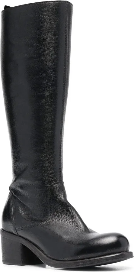 Calf-Length Block Heel Boots - Image 2