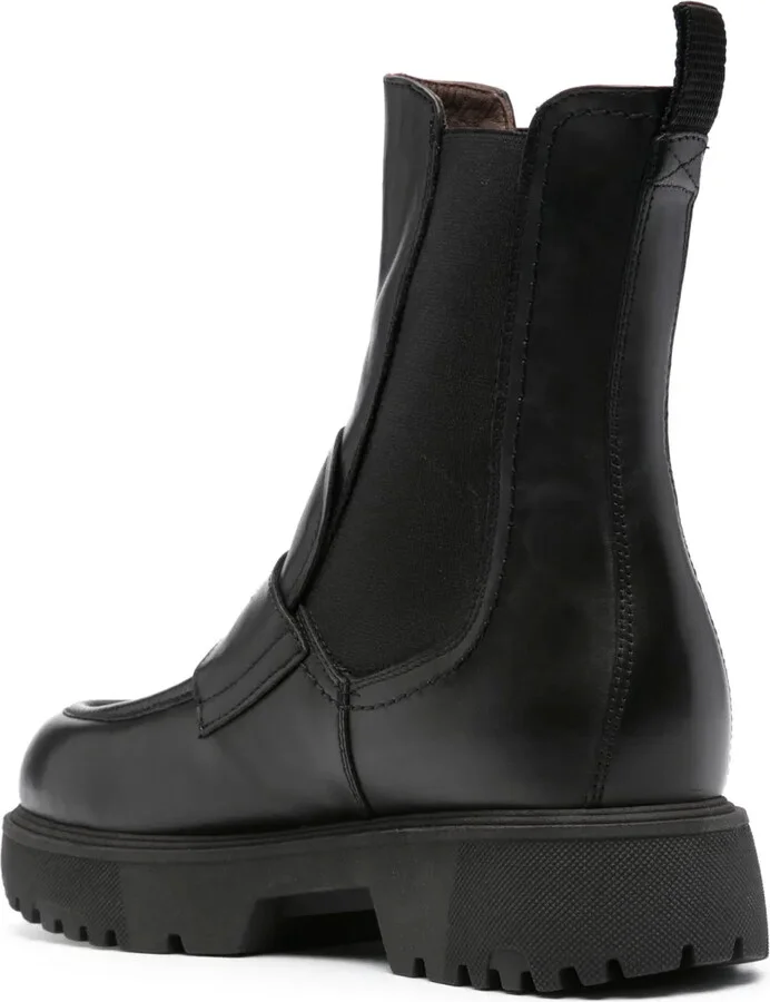 Calf-Length Leather Boots - Image 3