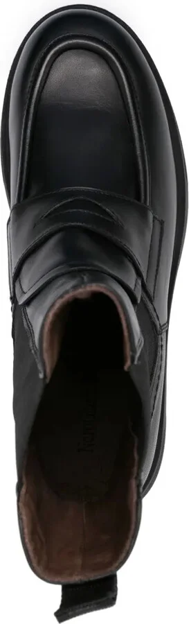 Calf-Length Leather Boots - Image 4