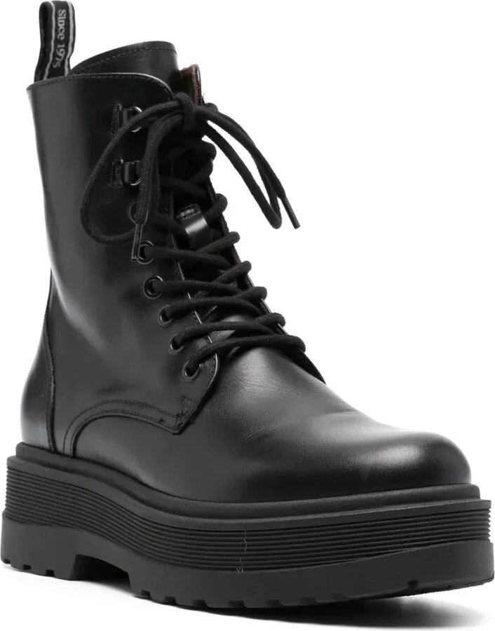 Calf-Length Leather Boots - Image 2