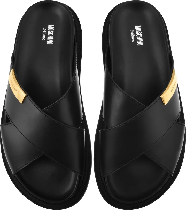 Calf Mules Black