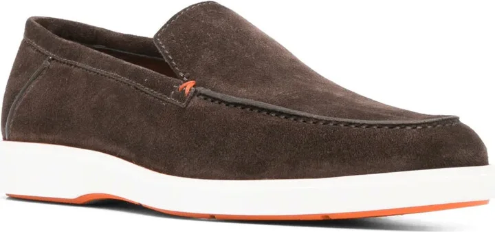 Calf-Suede Almond-Toe Loafers - Image 2