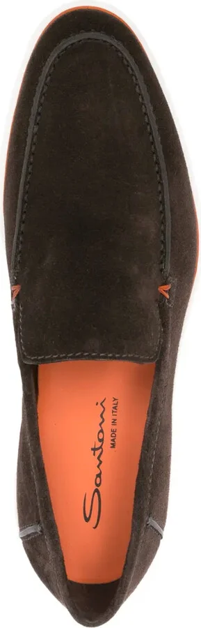 Calf-Suede Almond-Toe Loafers - Image 4