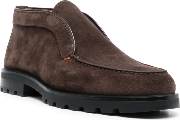 Calf-Suede Almond-Toe Loafers - Image 2