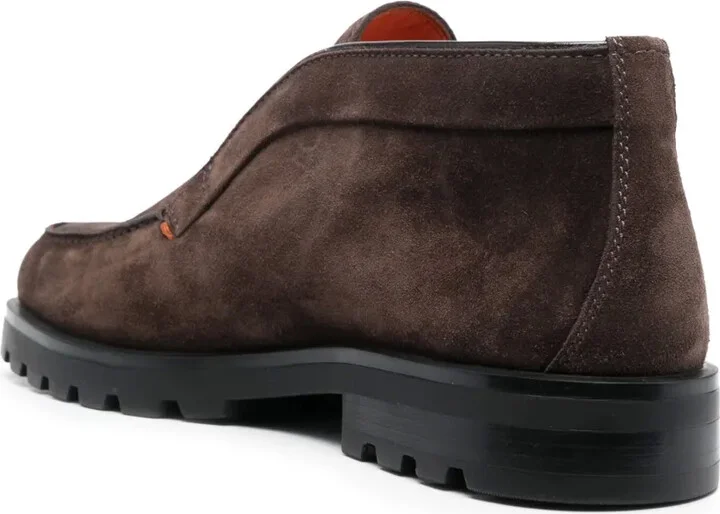 Calf-Suede Almond-Toe Loafers - Image 3