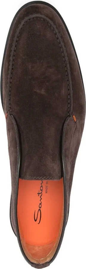 Calf-Suede Almond-Toe Loafers - Image 4