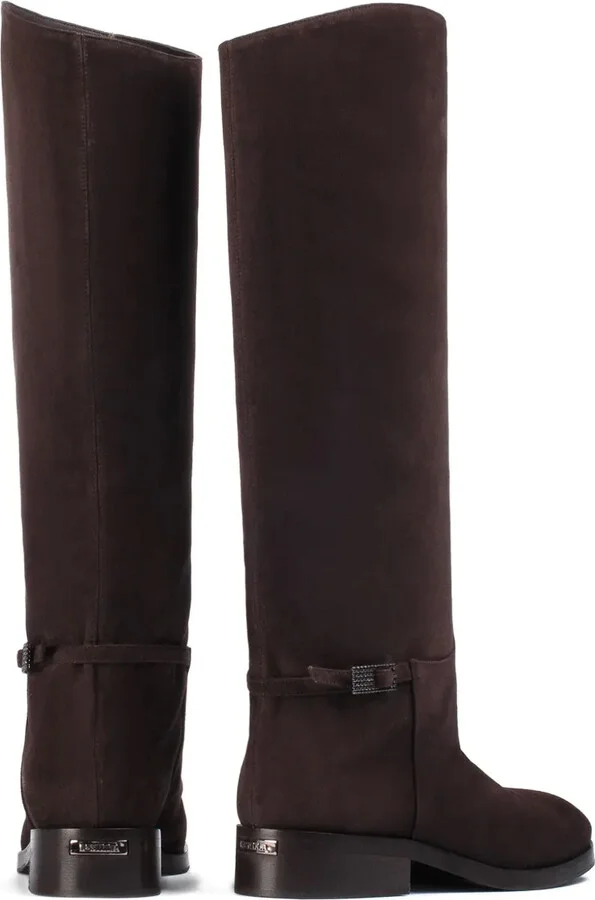 Calf Suede Buckle Boots - Image 3
