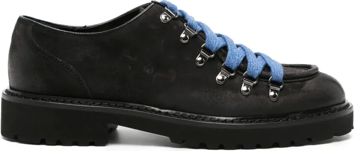 Calf Suede Lace-Up Shoes