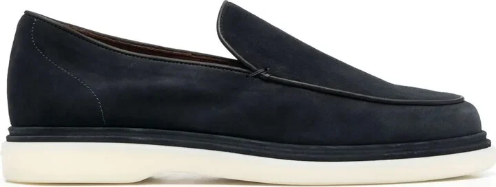 Calf-Suede Slip-On Loafers