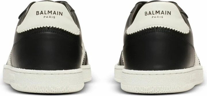 Calfskin Balmain Swan Trainers - Image 4