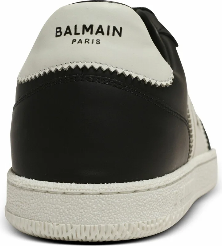 Calfskin Balmain Swan Trainers - Image 7