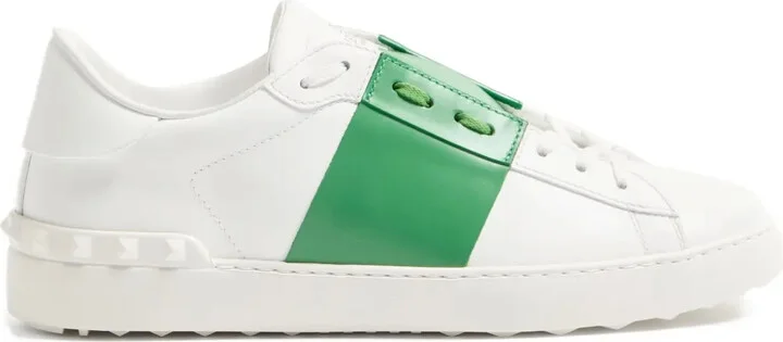 Calfskin Band-Open Sneakers