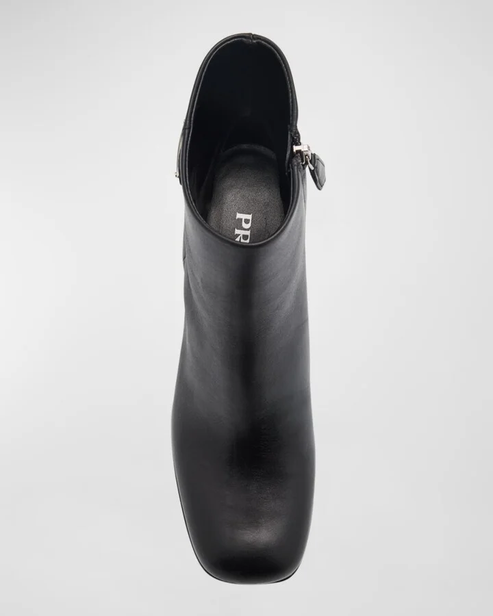 Calfskin Block-Heel Ankle Boots - Image 6