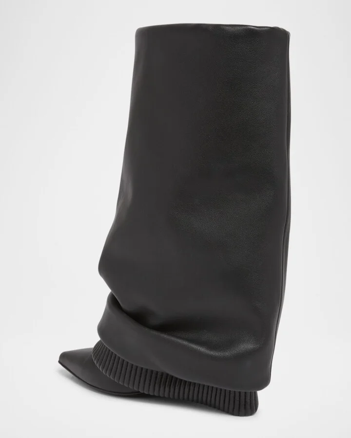 Calfskin Foldover Boots - Image 4
