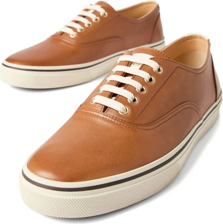Calfskin Lace-Up Sneakers - Image 3