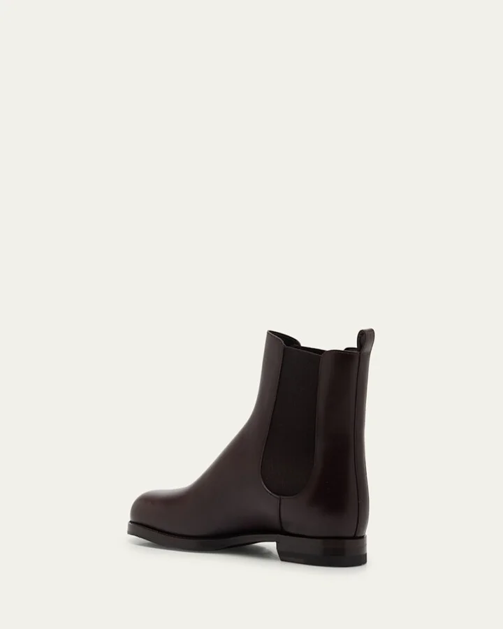 Calfskin Leather Chelsea Booties - Image 3