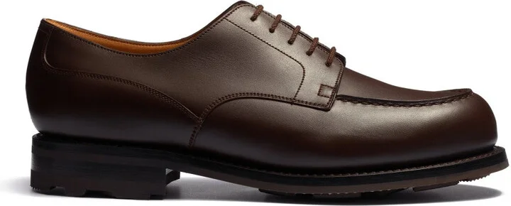 Calfskin Leather Derby Shoes With All-Terrain Sole