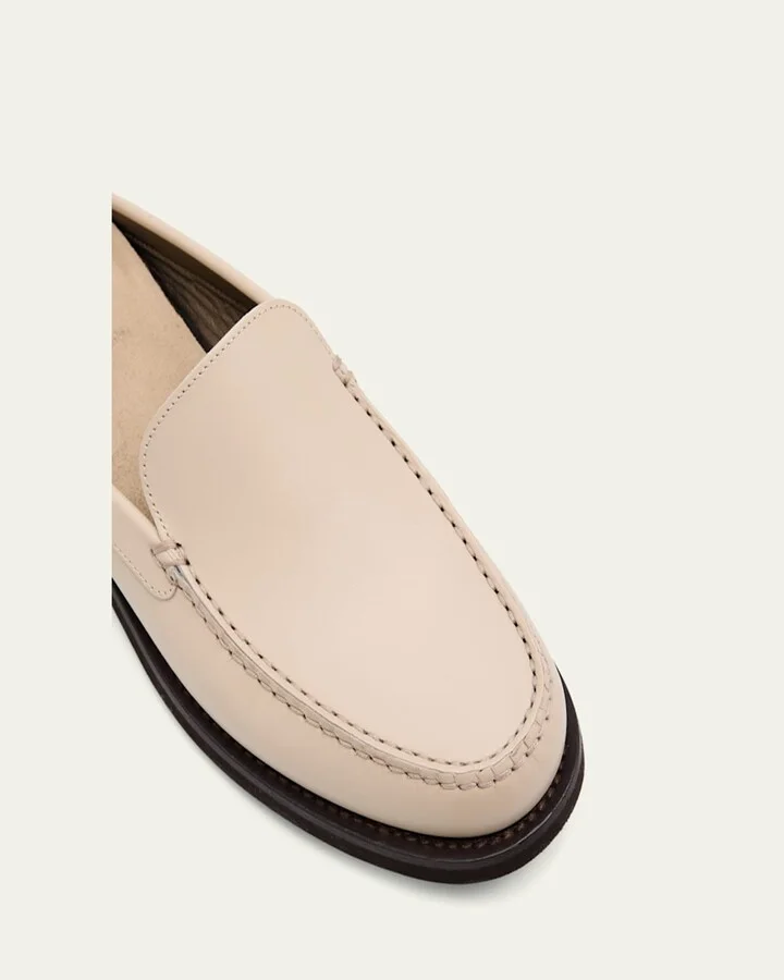 Calfskin Leather Loafer Mules - Image 4