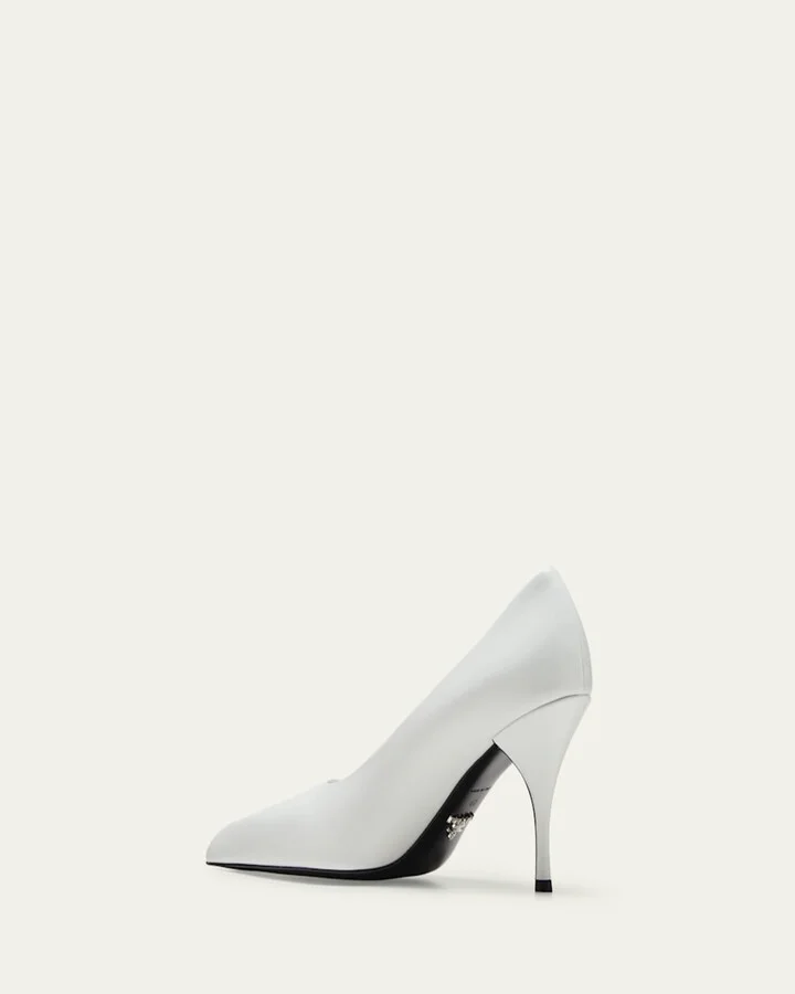 Calfskin Leather Stiletto Pumps - Image 2