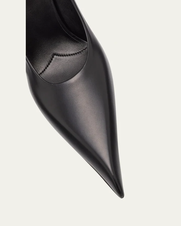 Calfskin Leather Stiletto Pumps - Image 8