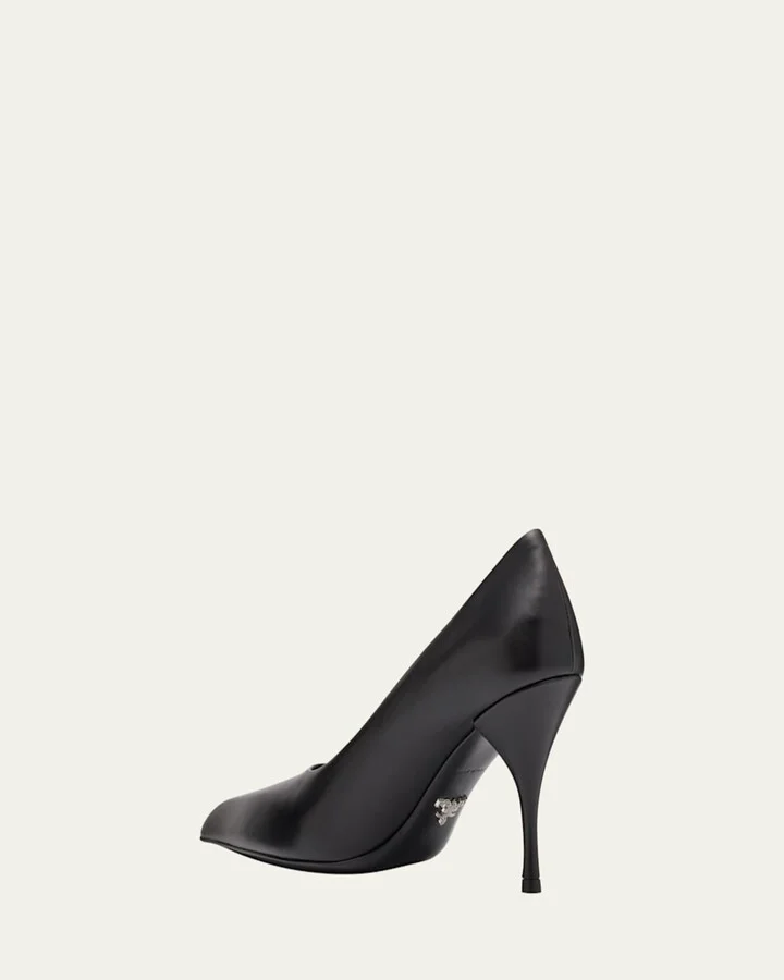 Calfskin Leather Stiletto Pumps - Image 10