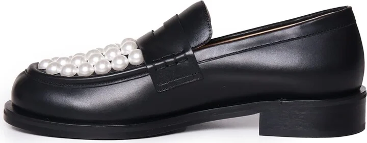 Calfskin Loafers With Pearls - Image 4