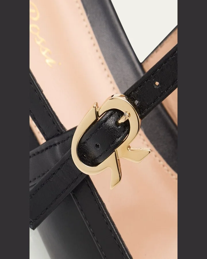 Calfskin Mary Jane Slingback Pumps - Image 8