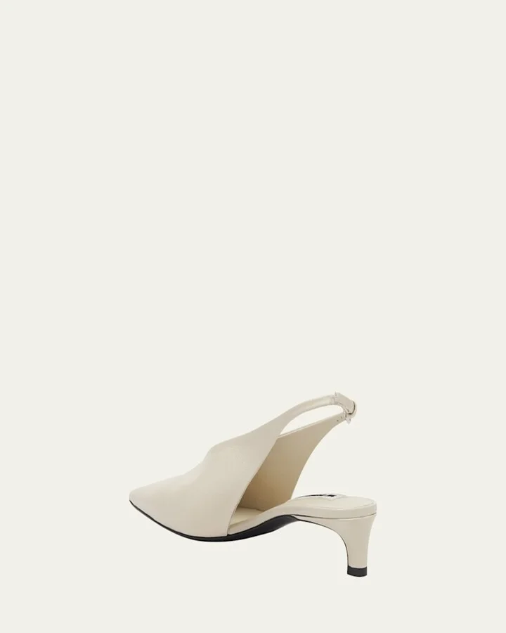 Calfskin Slingback Ballerina Pumps - Image 2