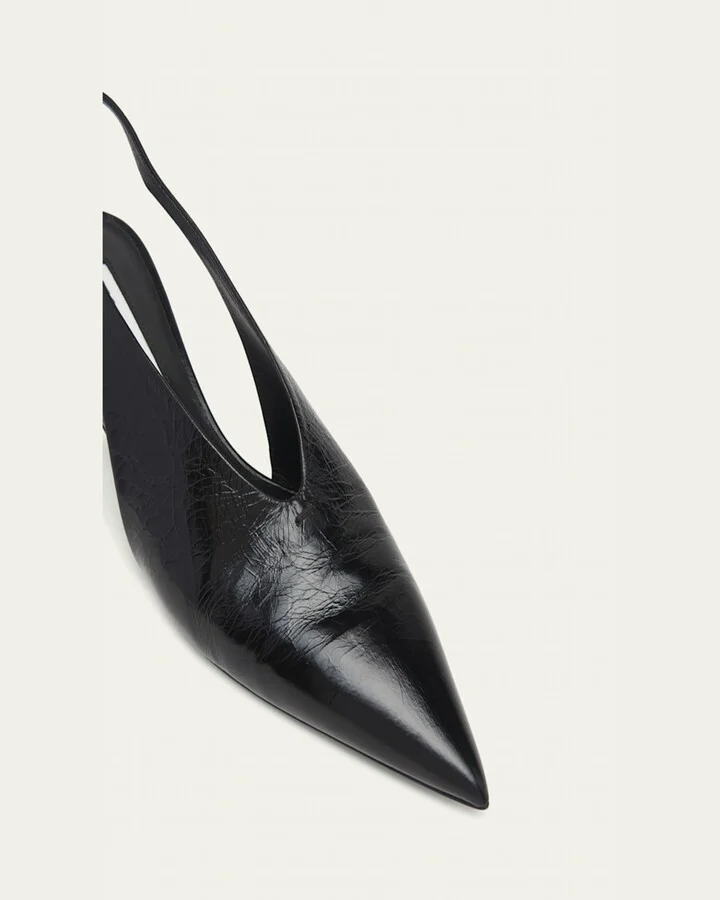 Calfskin Slingback Ballerina Pumps - Image 11
