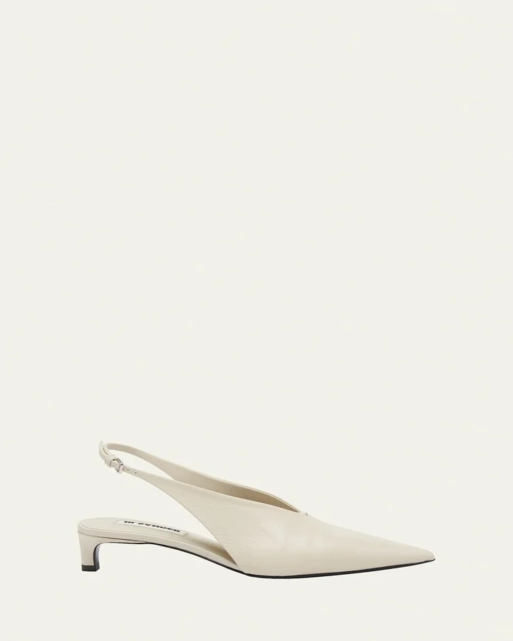 Calfskin Slingback Ballerina Pumps