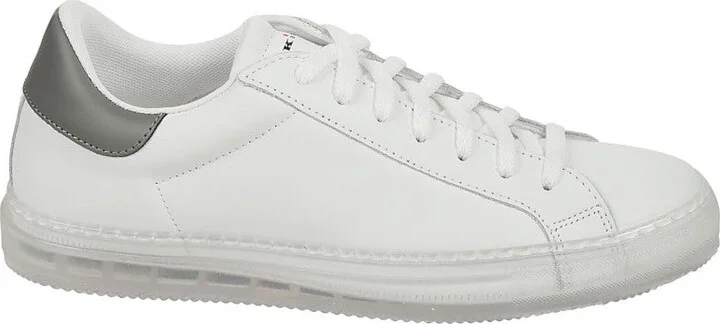 Calfskin Sneakers With Gray Detail