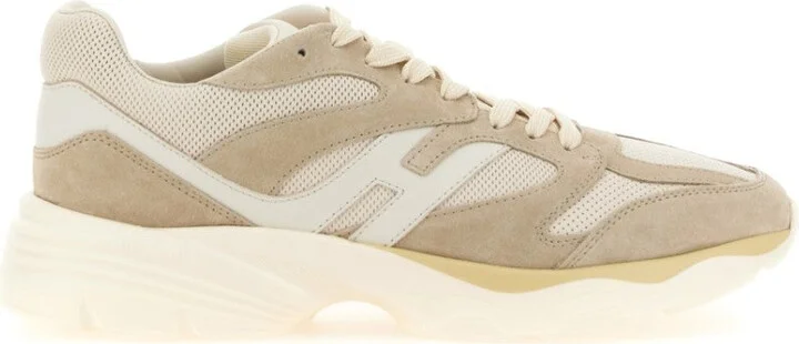 Calfskin Sneakers With Textured Upper And Sole