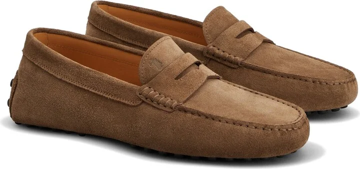 Calfskin Suede Driving Shoe