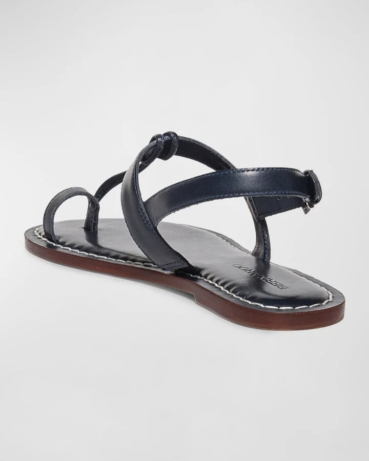 Calfskin T-Strap Slingback Sandals - Image 3