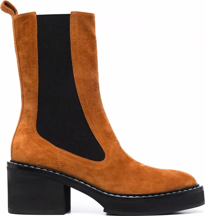 Calgary suede-leather boots