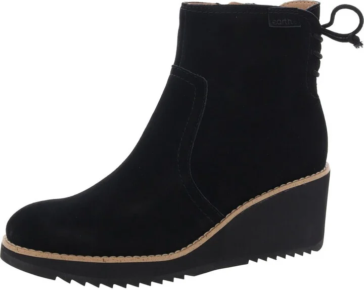 Calia Womens Suede Round Toe Ankle Boots