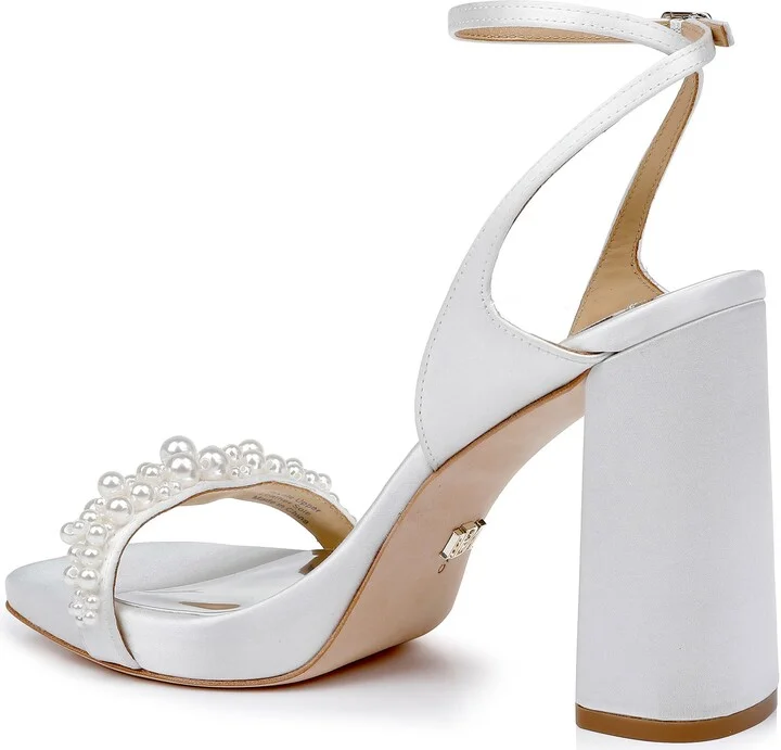 Calida Ankle Strap Satin Sandal - Image 2