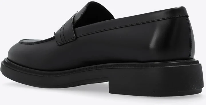 Caligola Leather Penny Loafers - Image 2