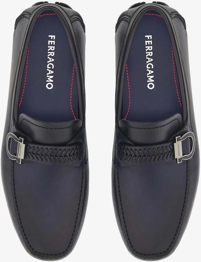 Calipso Gancini Leather Loafers - Image 2