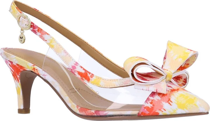 Calista Slingback Pointed Cap Toe Pump