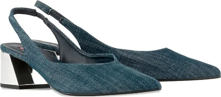 Calla slingback denim pumps - Image 2