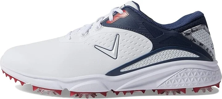 Callaway Coronado V3 Golf Shoes Men's Shoes White/Blue/Red : 13 EE - Wide, Leather - Image 6