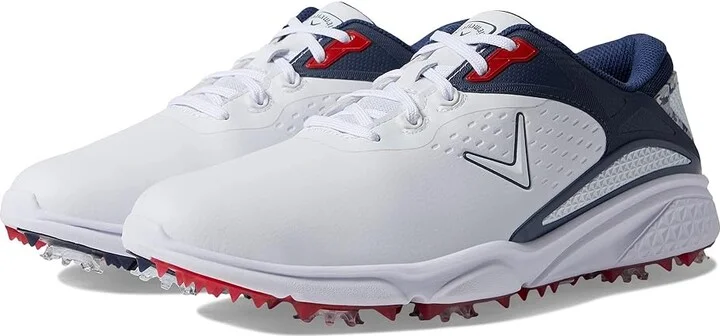 Callaway Coronado V3 Golf Shoes Men's Shoes White/Blue/Red : 13 EE - Wide, Leather