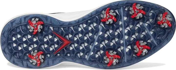 Callaway Coronado v4 Men's Golf Shoes White/Blue/Red : 11.5 D - Medium, Leather - Image 3