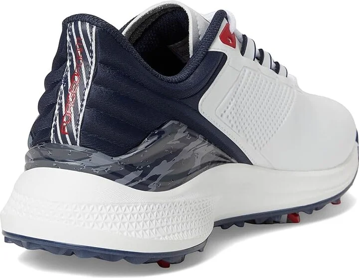Callaway Coronado v4 Men's Golf Shoes White/Blue/Red : 11.5 D - Medium, Leather - Image 4