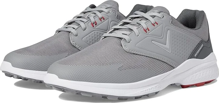 Callaway Solana SL V2 Men's Shoes Grey/Red : 9.5 EE - Wide, Leather/Rubber